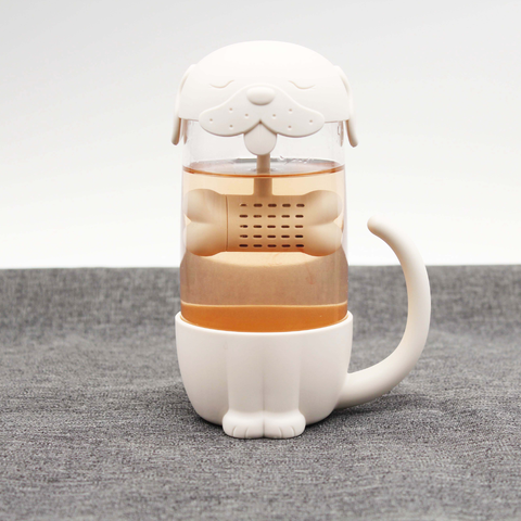 Teetasse | Teebecher mit integriertem TEE-EI | HUND | MAGS-Tee-undKraeutergalerie