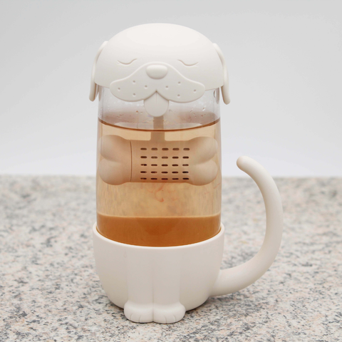 Teetasse | Teebecher mit integriertem TEE-EI | HUND | MAGS-Tee-undKraeutergalerie