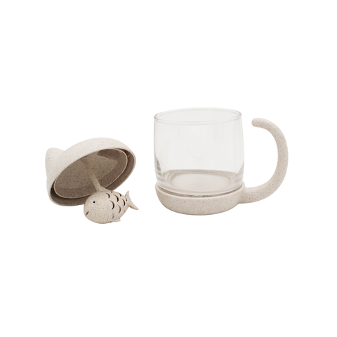 Teetasse | Teebecher mit integriertem TEE-EI | KATZE | MAGS-Tee-undKraeutergalerie