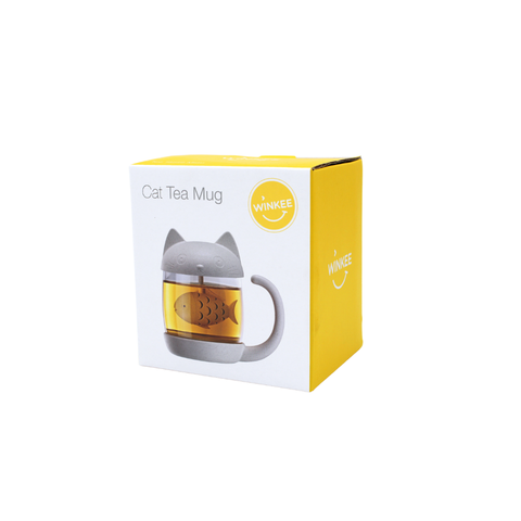 Teetasse | Teebecher mit integriertem TEE-EI | KATZE | MAGS-Tee-undKraeutergalerie
