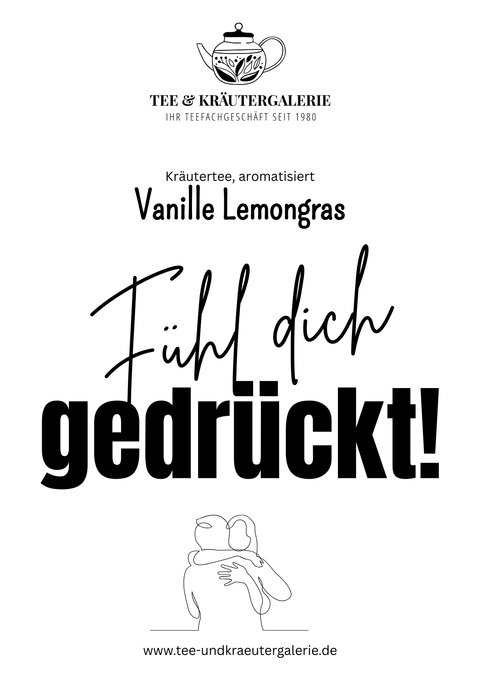 Vanille Lemongras - Tee mit Sprüchen | Kräutertee | Aroma