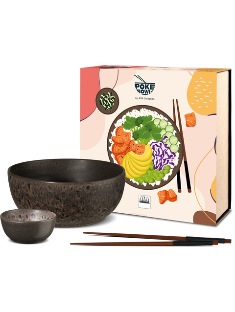 Poké Bowl Set, mangosteen | 24950266 | Steinzeug