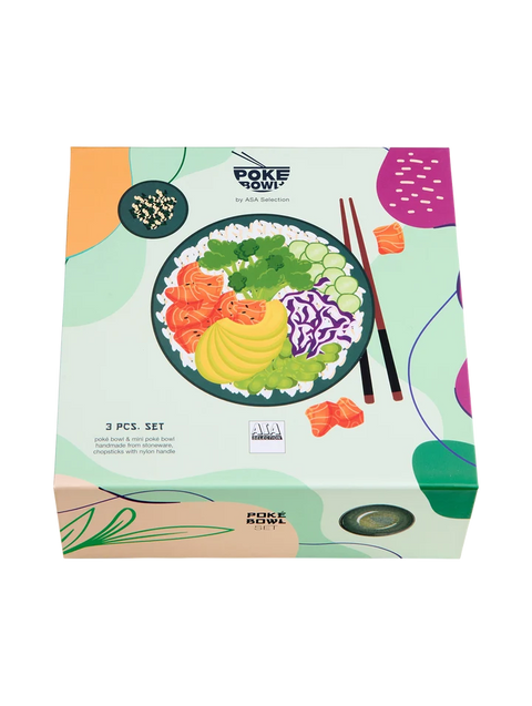 Poké Bowl Set, ocean | 24950264 | Steinzeug
